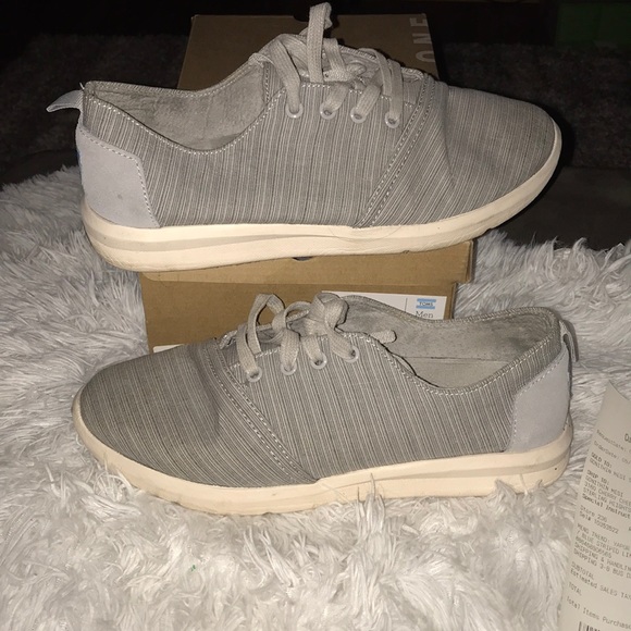 Vapor blue striped linen sneaker Toms - Picture 2 of 5